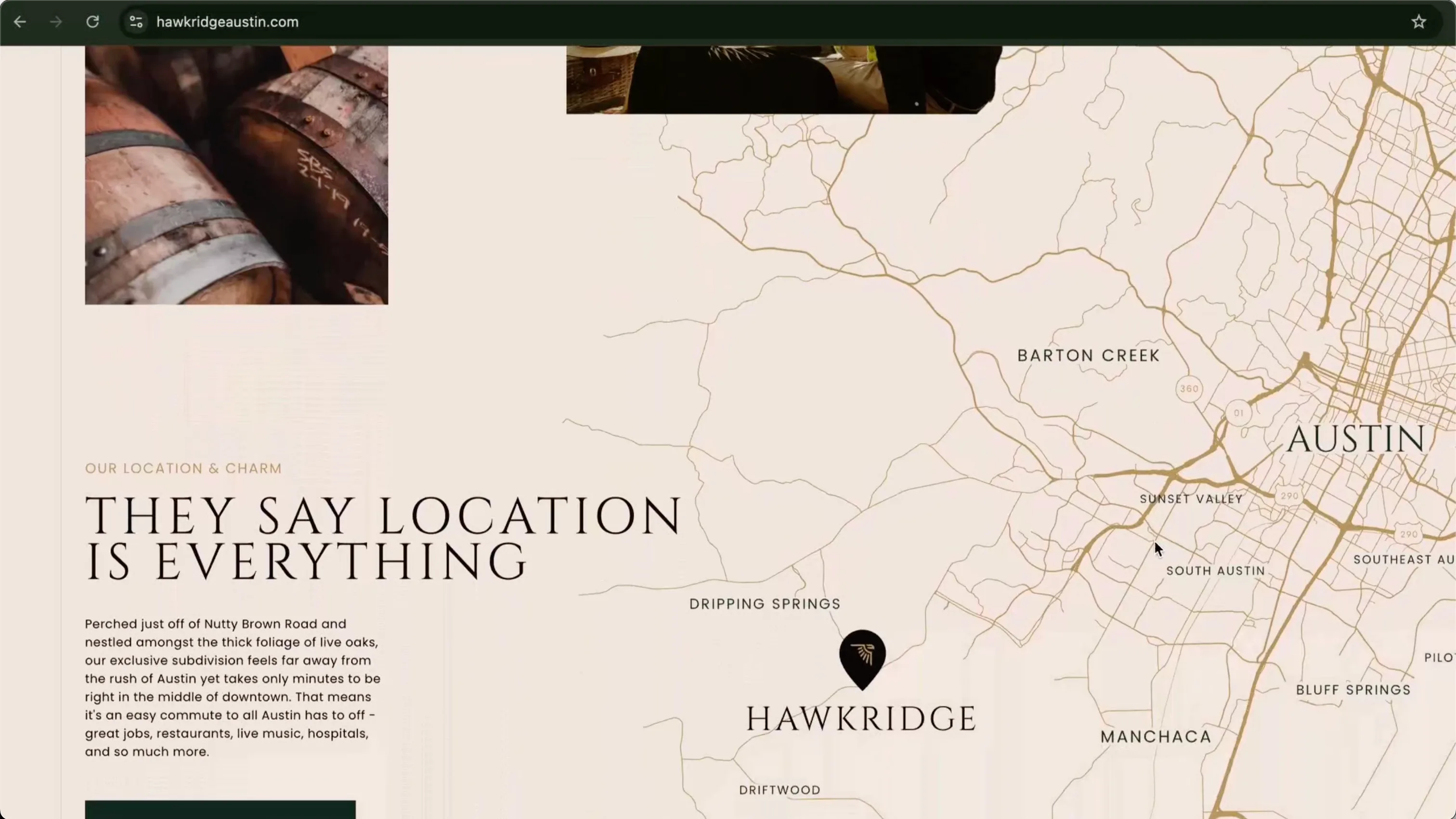 Hawkridge Austin Luxury Real Estate development branding and web design by DD.NYC® best design agency.